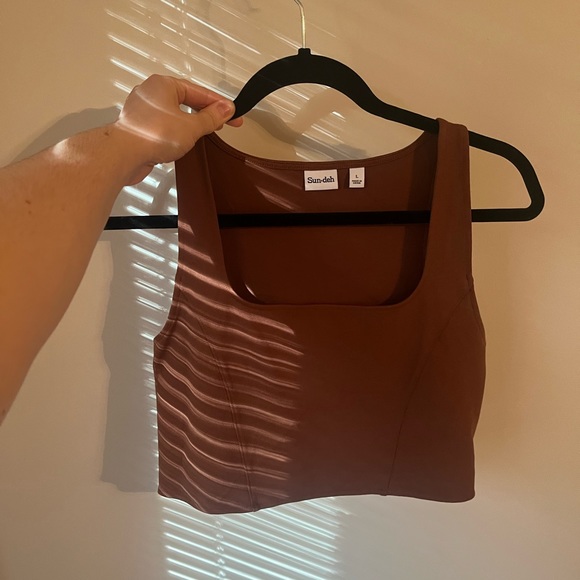 Sunday Best Brown Jagger Tank Top - Picture 1 of 3